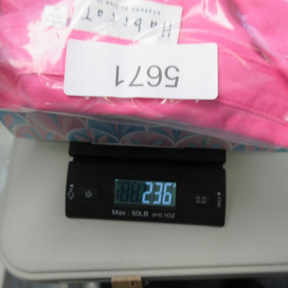Habitat Button Down Shirt Women XL Pink 100% Linen Blouse Top Casual Preppy 236 - Picture 10 of 10